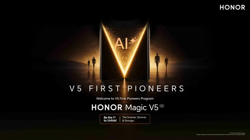 HONOR تعلن إطلاق برنامج "V5 First Pioneers" لتجربة هاتفMagic V5