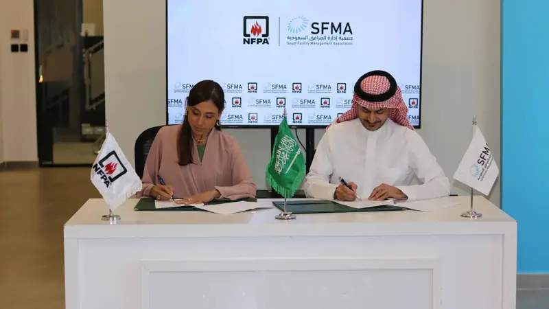 اتفاق بين الجمعية الوطنية للحماية من الحرائق وإدارة المرافق السعودية