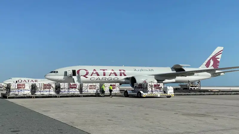 الخطوط القطرية تستأنف الشحن الجوي إلى الصين‎