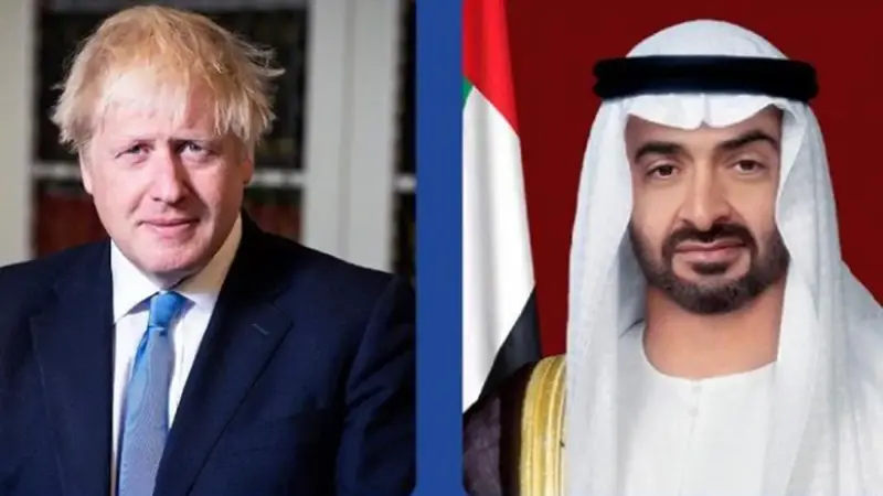 محمد بن زايد يبحث مع رئيس وزراء بريطانيا تعزيز التعاون في مجال الطاقة
