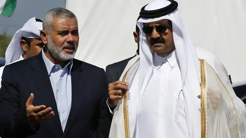 هنية يلتقي حمد بن خليفة آل ثاني في الدوحة‎