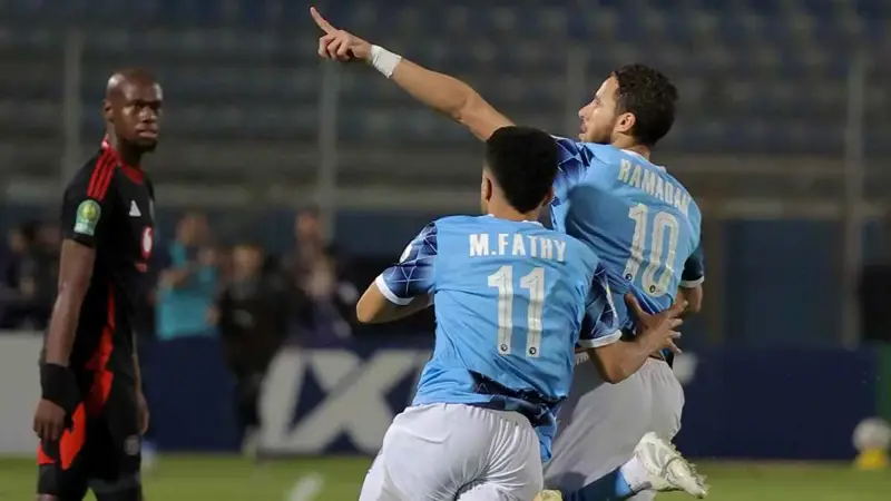 من مباراة بيراميدز ضد أورلاندو