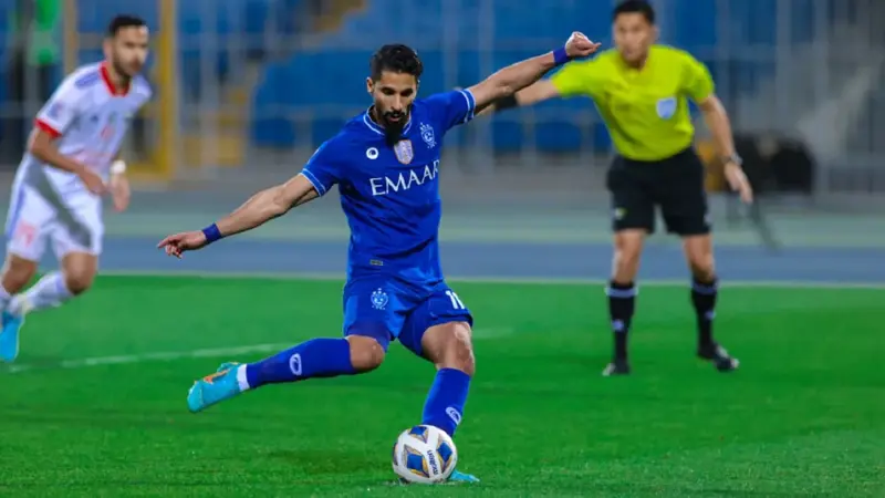 تقرير: صالح الشهري تعرض لقطع في وتر القدم خلال مباراة الهلال والشارقة