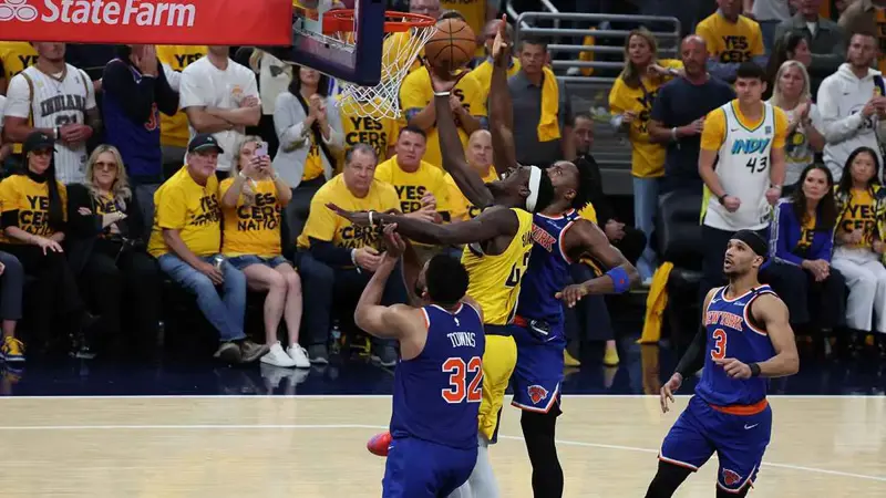 NBA.. هاليبرتون يتألق وبيسرز يتقدم 3-1 على نيكس في نهائي القسم الشرقي