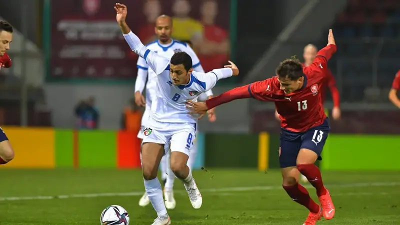 منتخب الكويت يخسر 0/7 أمام التشيك في مباراة ودية