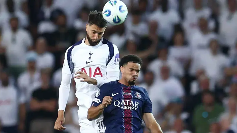 ملخص وأهداف ونتيجة مباراة باريس سان جيرمان ضد توتنهام في كأس السوبر الأوروبي