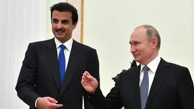 خلال لقائه بوتين.. أمير قطر: علاقاتنا مع روسيا قوية وتاريخية