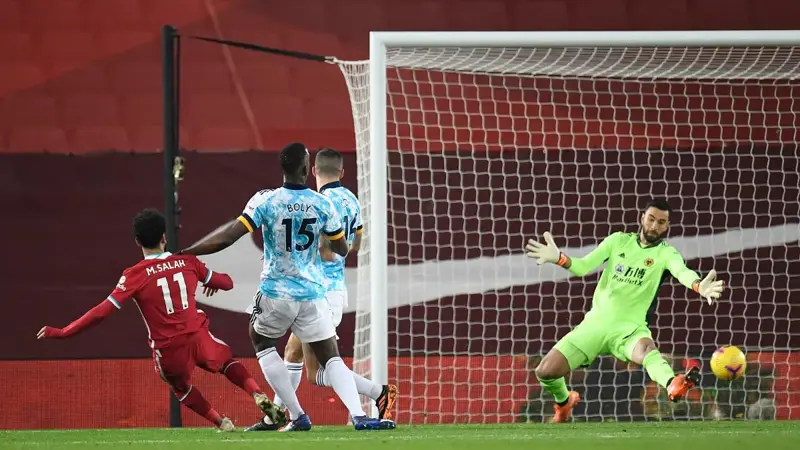 ترتيب هدافي الدوري الإنجليزي بعد هدف محمد صلاح في شباك وولفرهامبتون