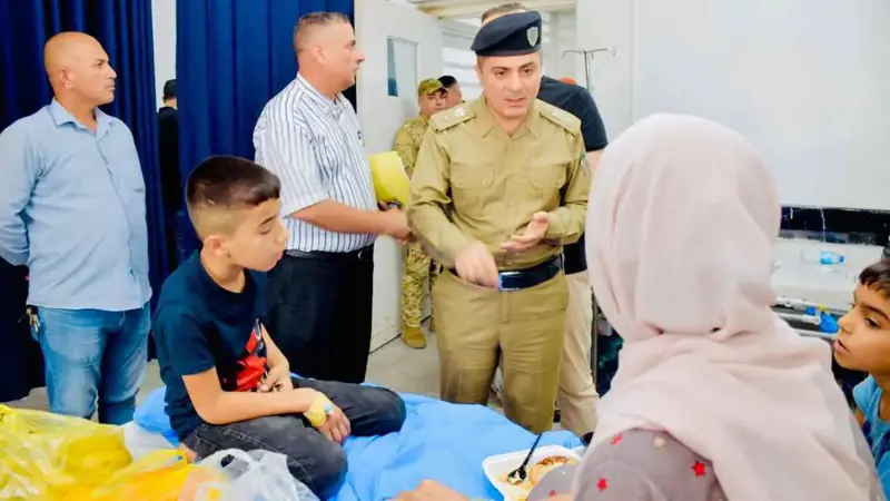 زوج عراقي يحاول التخلص من زوجته وأطفالها حرقاً