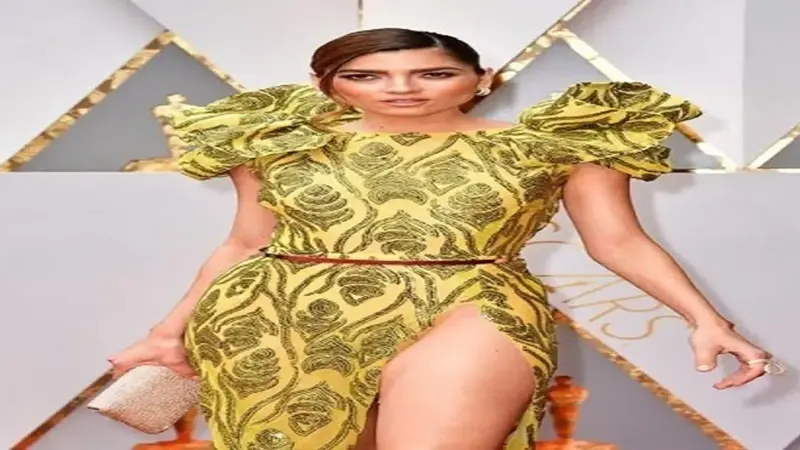بالصور.. المثيرة بلانكو على السجادة الحمراء في الأوسكار دون ملابس داخلية‎
