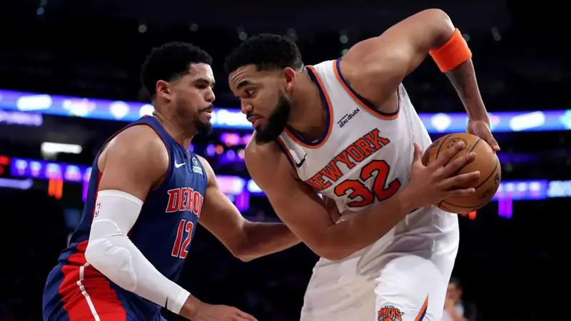 NBA.. برونسون يقود انتفاضة نيكس ويسقط بيستونز بدوري السلة الأمريكي