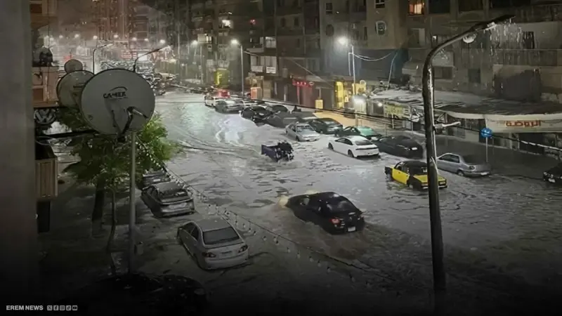 بطل عاصفة الإسكندرية.. أنقذ 5 أرواح وخسر كل شيء (فيديو إرم)