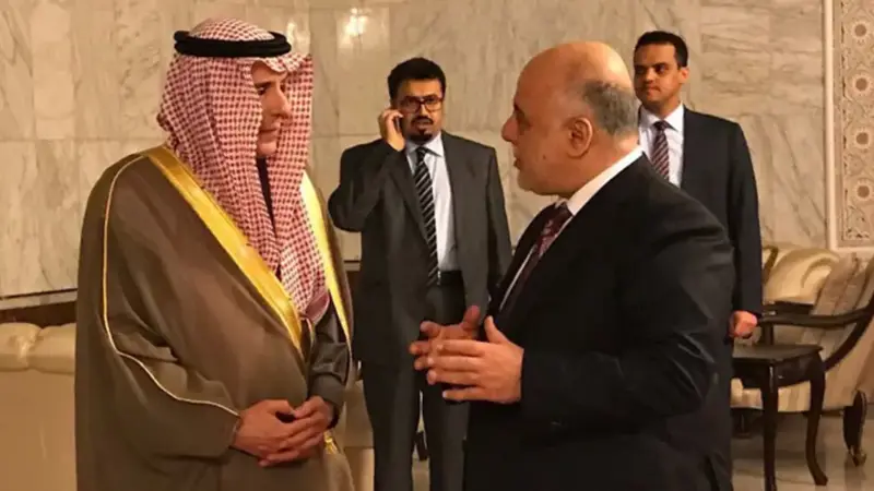 في أول تعليق له بعد لقاء العبادي.. الجبير: السعودية تقف على مسافة واحدة من جميع الأطياف بالعراق