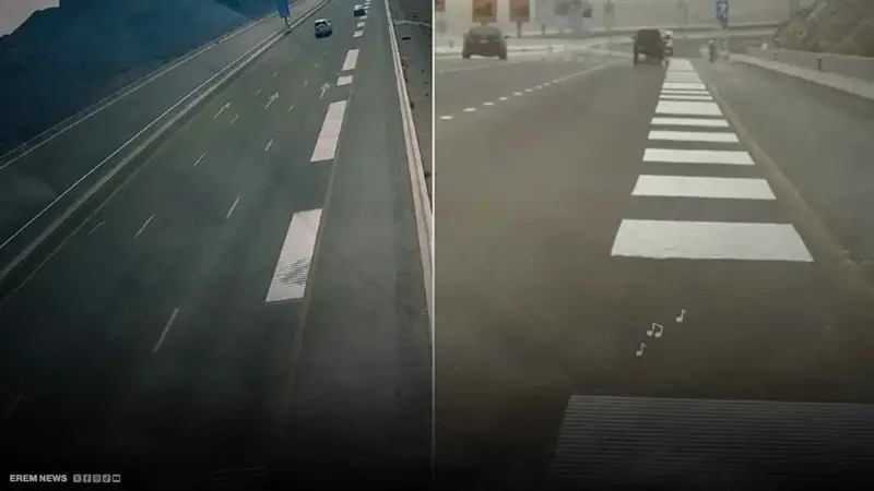 الإمارات.. شارع يعزف الموسيقى مع مرور السيارات (فيديو)