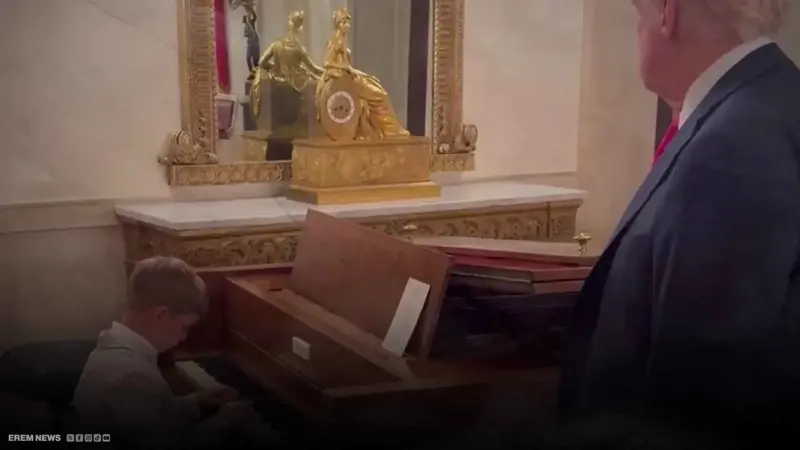 نجل إيفانكا ترامب يبهر جده بمعزوفته الأولى في البيت الأبيض